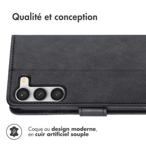 iMoshion Étui de téléphone portefeuille Luxe Samsung Galaxy S23 Plus - Noir