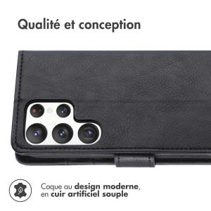 iMoshion Étui de téléphone portefeuille Luxe Samsung Galaxy S23 Ultra - Noir