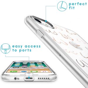 iMoshion Coque Design iPhone SE (2022 / 2020) / 8 / 7 - Boobs all over - Transparent