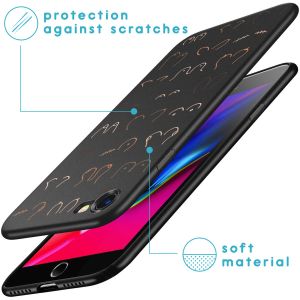 iMoshion Coque Design iPhone SE (2022 / 2020) / 8 / 7 - Boobs all over - Noir