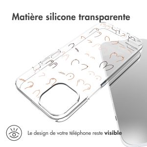 iMoshion Coque Design iPhone 14 - Boobs all over - Transparent