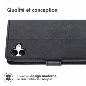 iMoshion Étui de téléphone portefeuille Luxe Samsung Galaxy A04 - Noir