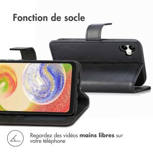 iMoshion Étui de téléphone portefeuille Luxe Samsung Galaxy A04 - Noir