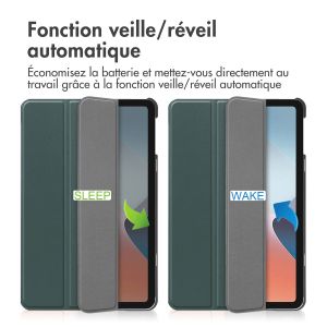 iMoshion Coque tablette Trifold Oppo Pad Air - Vert foncé