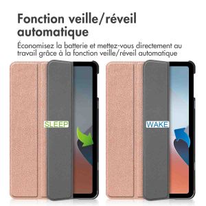 iMoshion Coque tablette Trifold Oppo Pad Air - Rose Dorée