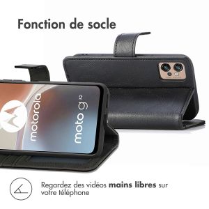 iMoshion Étui de téléphone portefeuille Luxe Motorola Moto G32 - Noir