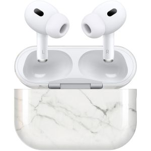iMoshion Coque hardcover AirPods Pro 2 - White Marble