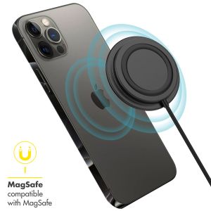 Accezz Chargeur sans fil MagSafe vers câble USB-C - Chargeur MagSafe - Antidérapant - Noir