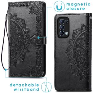 iMoshion Etui de téléphone Mandala Oppo Find X3 Lite - Noir