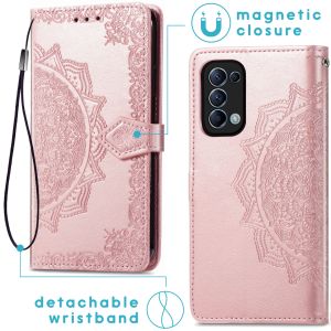 iMoshion Etui de téléphone Mandala Oppo Find X3 Lite - Rose champagne