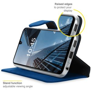 Accezz Étui de téléphone Wallet Galaxy A22 (5G) - Bleu foncé