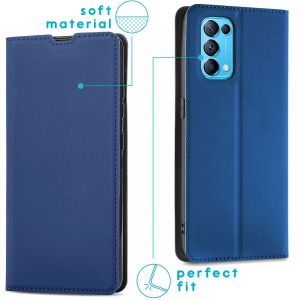 iMoshion Étui de téléphone Slim Folio Oppo Find X3 Lite - Bleu foncé
