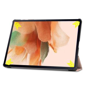 iMoshion Coque tablette Trifold Galaxy Tab S8 Plus / S7 Plus / S7 FE 5G - Dorée