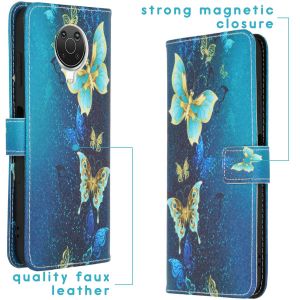 iMoshion Coque silicone design Nokia G10 / G20 - Blue Butterfly