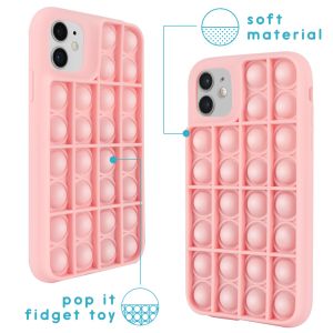 iMoshion Pop It Fidget Toy - Coque Pop It iPhone 11 - Rose