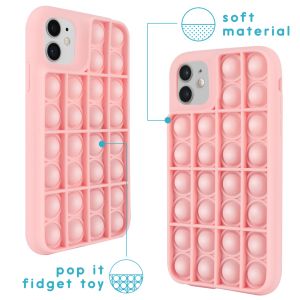 iMoshion Pop It Fidget Toy - Coque Pop It iPhone 12 (Pro) - Rose