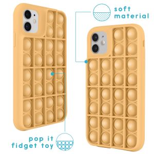 iMoshion Pop It Fidget Toy - Coque Pop It iPhone 12 (Pro) - Dorée