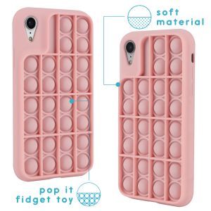 iMoshion Pop It Fidget Toy - Coque Pop It iPhone Xr - Rose