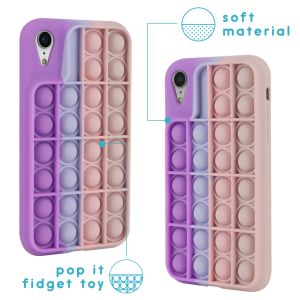 iMoshion Pop It Fidget Toy - Coque Pop It iPhone Xr - Multicolor