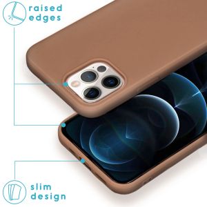 iMoshion Coque Couleur iPhone 12 (Pro) - Taupe