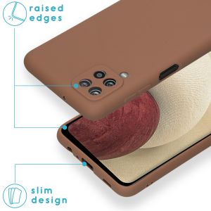 iMoshion Coque Couleur Samsung Galaxy A12 - Taupe
