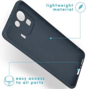 iMoshion Coque Couleur Xiaomi Mi 11 Pro - Bleu foncé