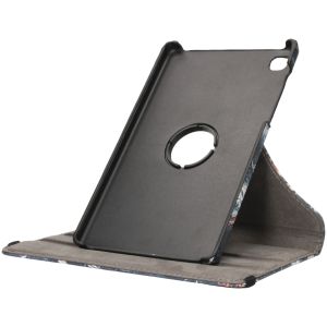 iMoshion Coque tablette Design rotatif à 360° Galaxy Tab A7 Lite - Black Marble
