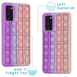 iMoshion ﻿Pop It Fidget Toy - Coque Pop It Galaxy S20 FE - Multicolor