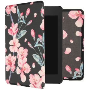 iMoshion ﻿Étui de liseuse portefeuille design Slim Hard Sleepcover Amazon Kindle Paperwhite 4 - Blossom