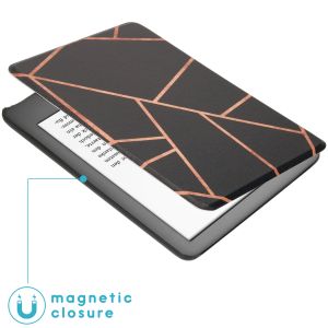 iMoshion ﻿Design Slim Hard Sleepcover Amazon Kindle 10 - Black Graphic
