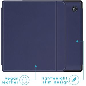 iMoshion ﻿Slim Hard Sleepcover avec support Kobo Libra H2O - Bleu foncé