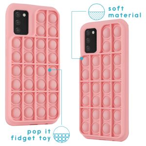 iMoshion ﻿Pop It Fidget Toy - Coque Pop It Galaxy A02s - Rose