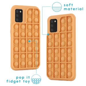 iMoshion ﻿Pop It Fidget Toy - Coque Pop It Galaxy A02s - Dorée