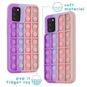 iMoshion ﻿Pop It Fidget Toy - Coque Pop It Galaxy A02s - Multicolor