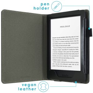 iMoshion Étui de liseuse en cuir végan Amazon Kindle 10 - Noir