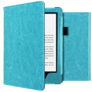 iMoshion Étui de liseuse portefeuille en cuir végan pour  Kindle 10 -  Bleu clair