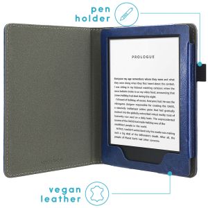 iMoshion Étui de liseuse en cuir végan Amazon Kindle 10 - Bleu