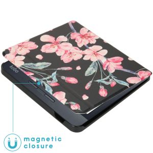 iMoshion ﻿Design Slim Hard Sleepcover avec support Kobo Libra H2O - Blossom