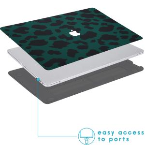 iMoshion Coque Design Laptop MacBook Pro 16 pouces (2019) - A2141 - Green Leopard