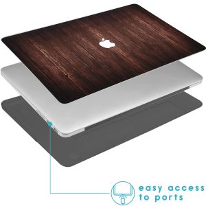 iMoshion Coque Design Laptop MacBook Pro 15 pouces Retina - A1398 - Dark Brown Wood
