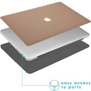 iMoshion Coque Design Laptop MacBook Pro 15 pouces Retina - A1398 - Light Brown Wood