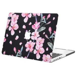 iMoshion Coque Design Laptop MacBook Pro 13 pouces Retina - A1502 - Blossom Watercolor Black