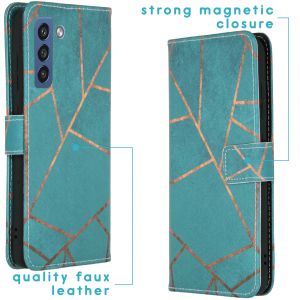 iMoshion Coque silicone design Galaxy S21 FE - Blue Graphic