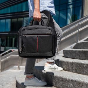 Accezz Business Series Laptop Backpack - Sac pour ordinateur portable 15-15,6 pouces - Convient aux ordinateurs portables jusqu'à 15,6 pouces - Noir