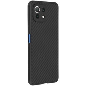 Coque silicone Carbon Xiaomi Mi 11 Lite (5G) / Lite (4G) - Noir