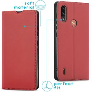 iMoshion Étui de téléphone Slim Folio Motorola Moto E7i Power -Rouge
