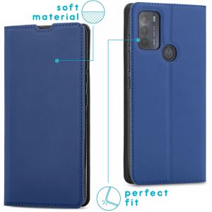 iMoshion Étui de téléphone Slim Folio Motorola Moto G50 - Bleu