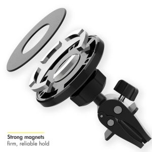 Accezz Support de téléphone voiture pour iPhone 13 - MagSafe - Grille de  ventilation - Magnétique - Noir