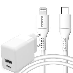 Chargeur secteur USB-C (20 W) avec câble USB-C vers Lightning