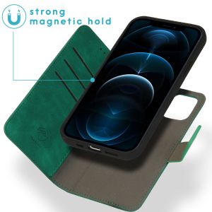 iMoshion Etui de téléphone de type portefeuille 2-en-1 iPhone 12 (Pro) - Vert foncé